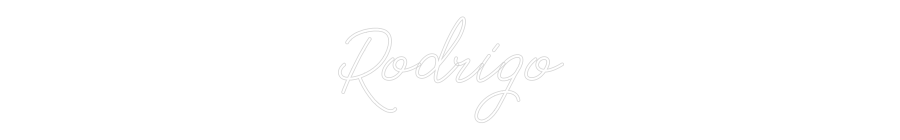 Neon personalizado: Rodrigo