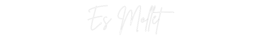 Neon personalizado: Es Mollet