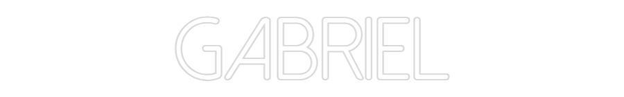 Neon personalizado: GABRIEL