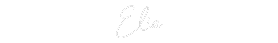 Neon personalizado: Èlia