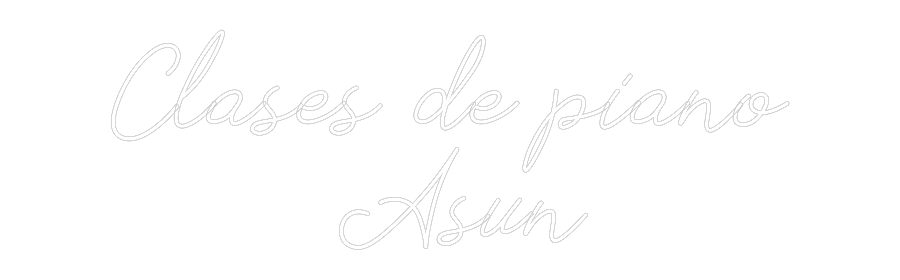 Neon personalizado: Clases de pia...
