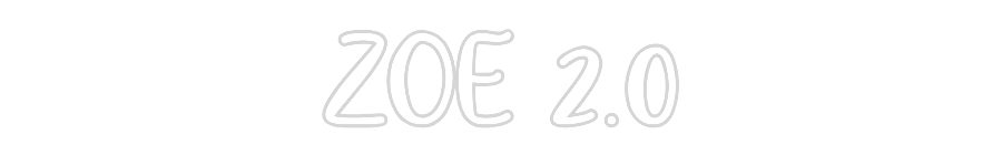 Neon personalizado: ZOE 2.0