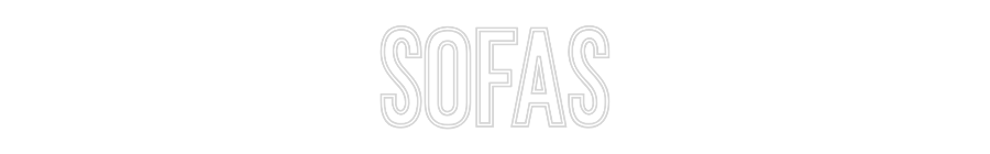 Neon personalizado: SOFAS