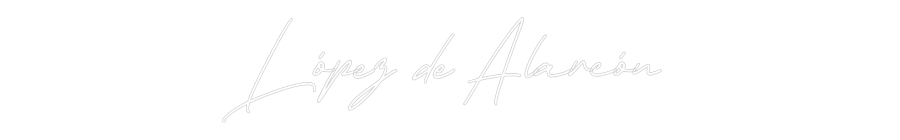 Neon personalizado: López de Alar...