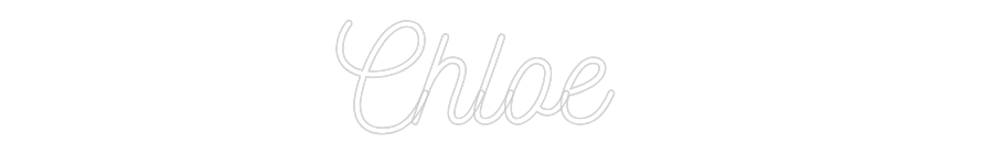 Neon personalizado: Chloe