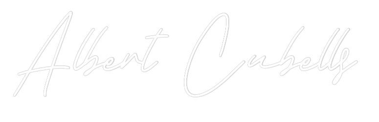 Neon personalizado: Albert Cubells