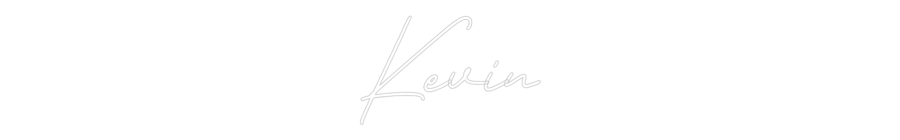 Neon personalizado: Kevin