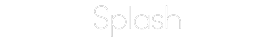 Neon personalizado: Splash