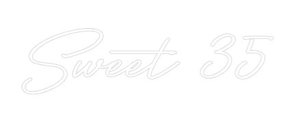 Neon personalizado: Sweet 35
