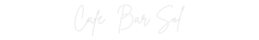 Neon personalizado: Café Bar Sol