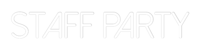 Neon personalizado: STAFF PARTY