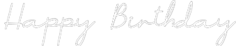 Neon personalizado: Happy Birthday