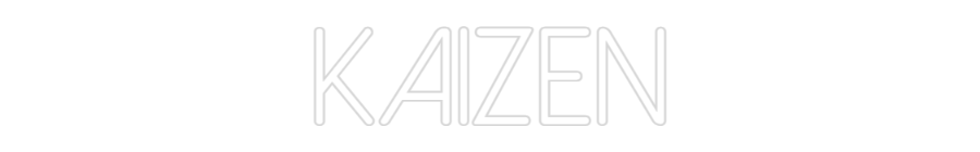 Neon personalizado: kaizen
