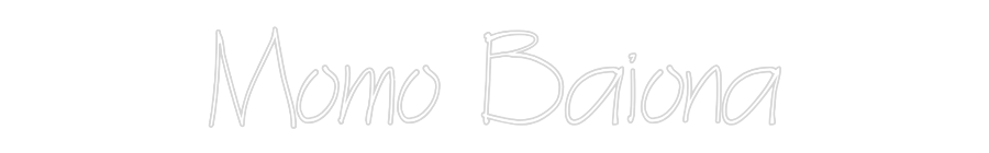 Neon personalizado: Momo Baiona