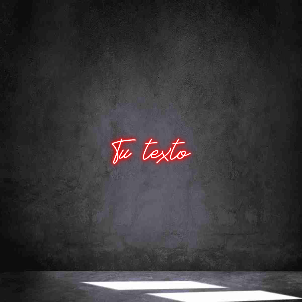 Neon personalizado: Tu texto