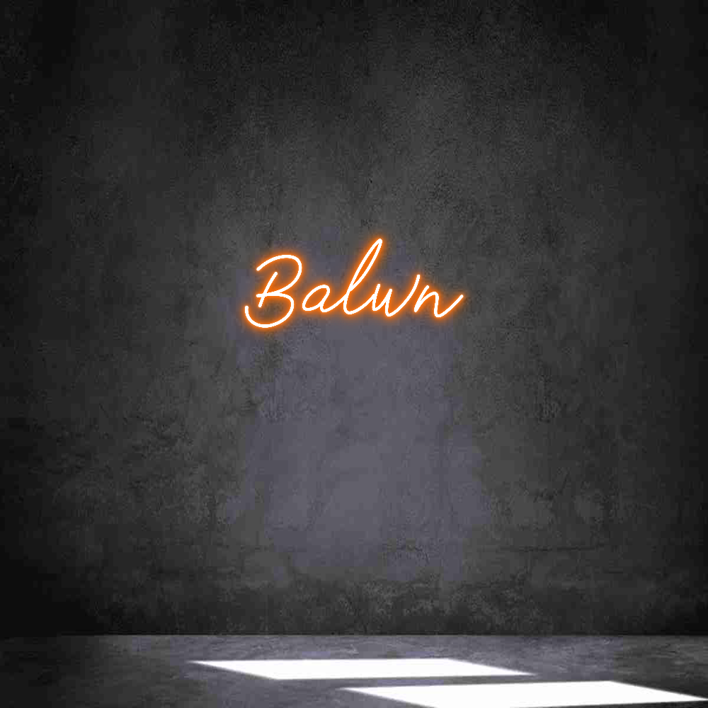 Neon personalizado: Balwn