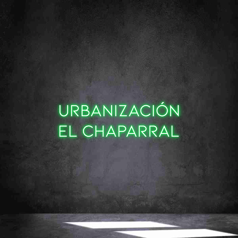 Neon personalizado: Urbanización ...