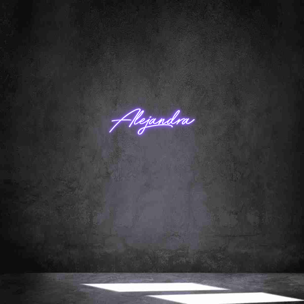 Neon personalizado: Alejandra