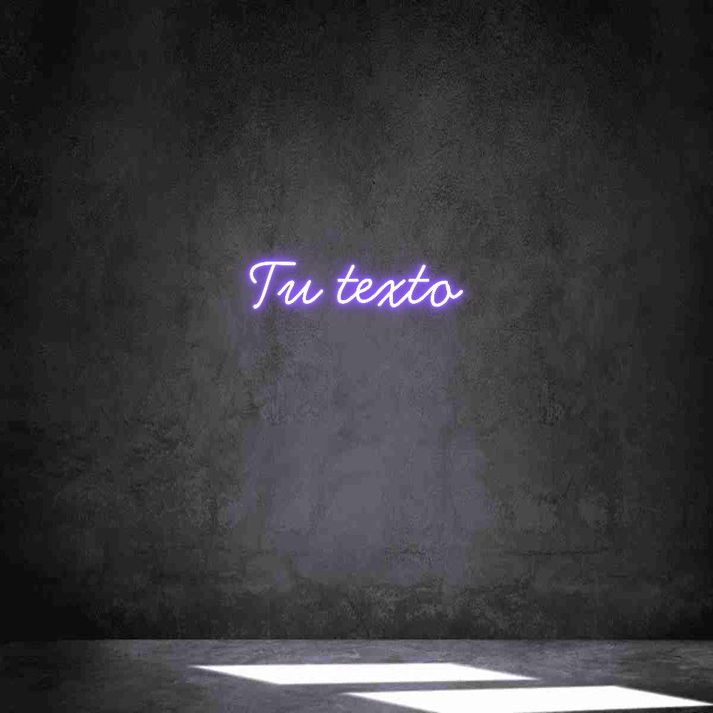 Neon personalizado: Tu texto