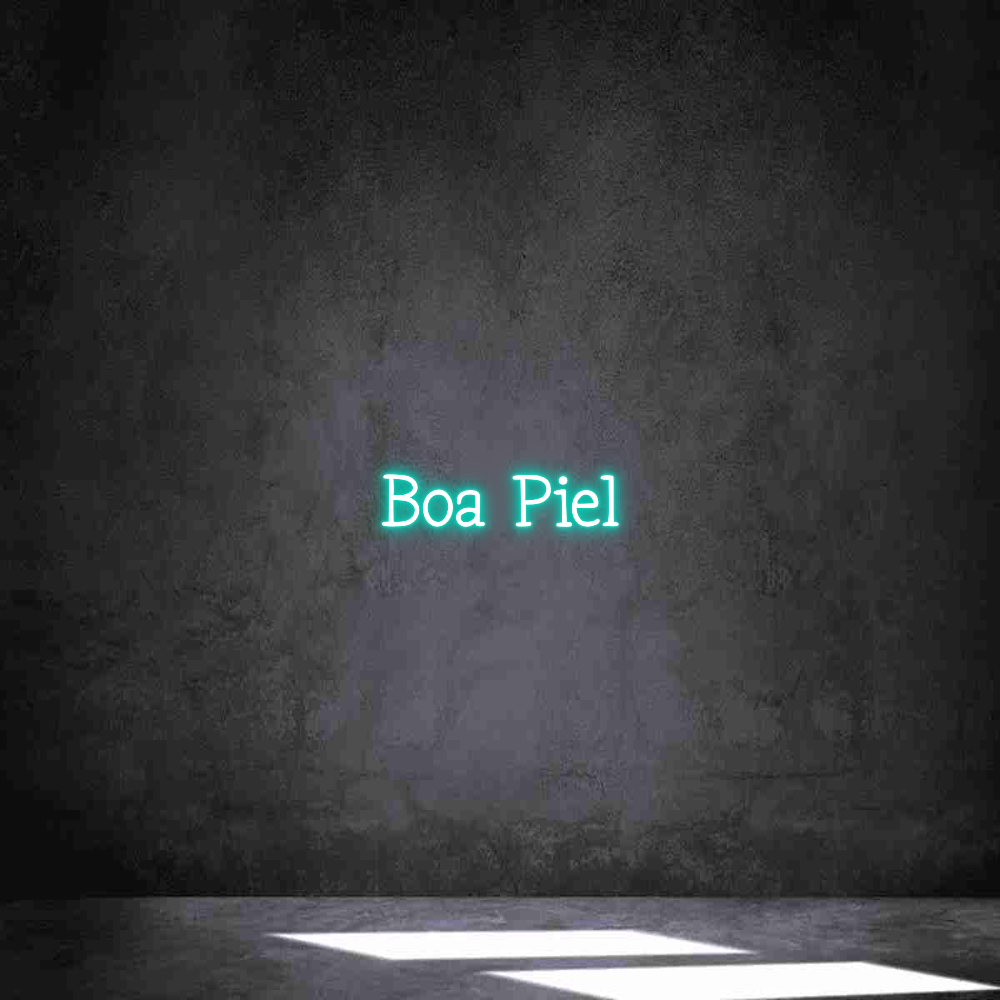 Neon personalizado: Boa Piel