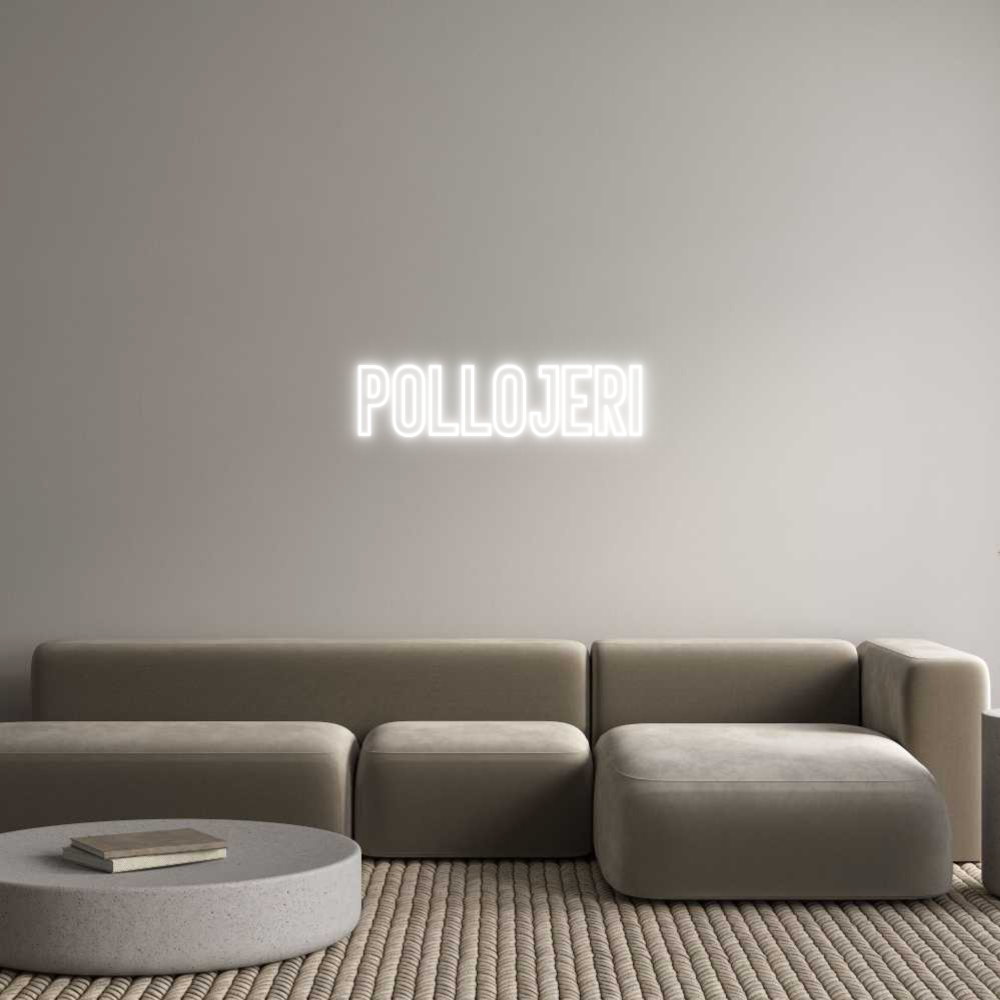 Neon personalizado: PolloJeri