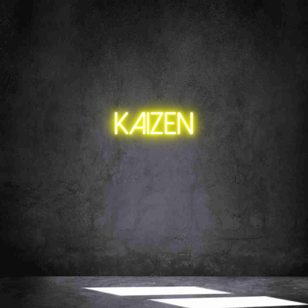 Neon personalizado: kaizen