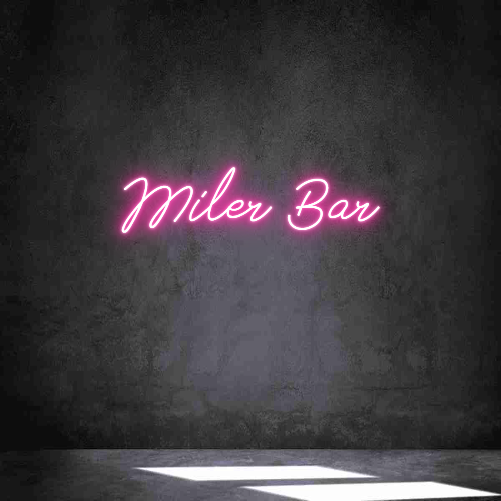Neon personalizado: Miler Bar