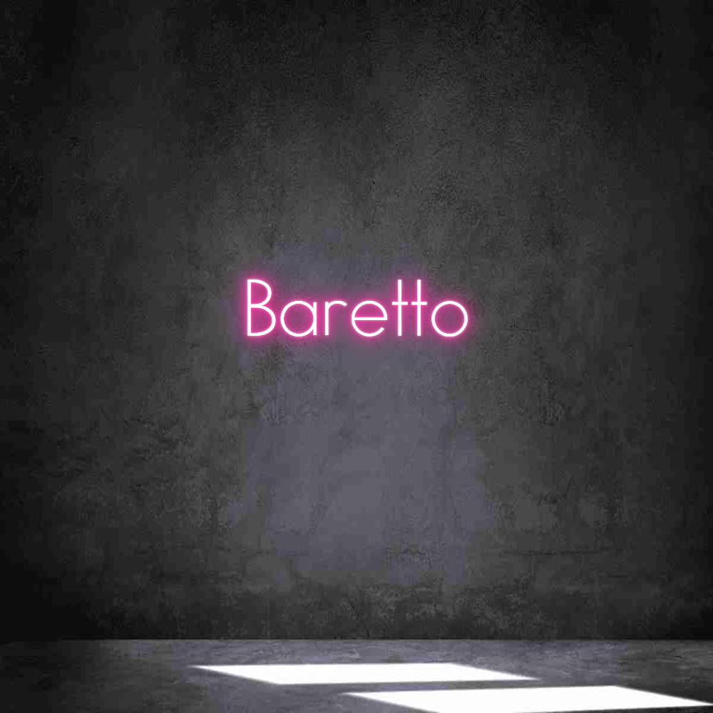 Neon personalizado: Baretto