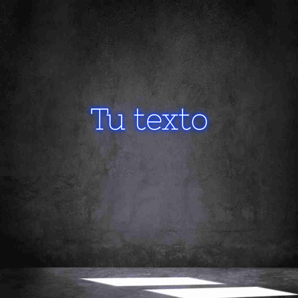 Neon personalizado: Tu texto