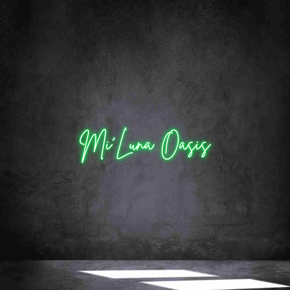 Neon personalizado: Mi’Luna Oasis
