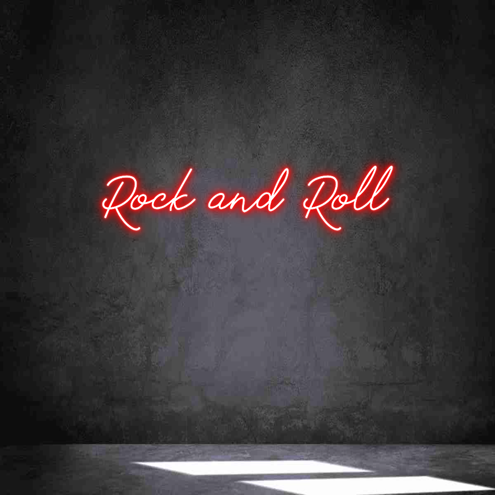 Neon personalizado: Rock and Roll