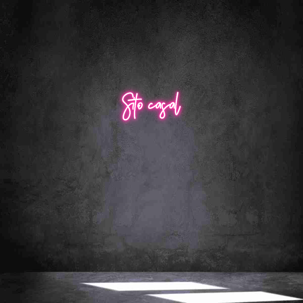 Neon personalizado: Sito casal