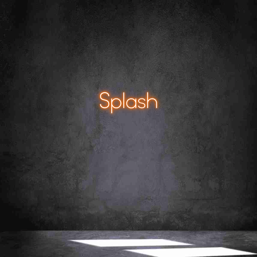Neon personalizado: Splash