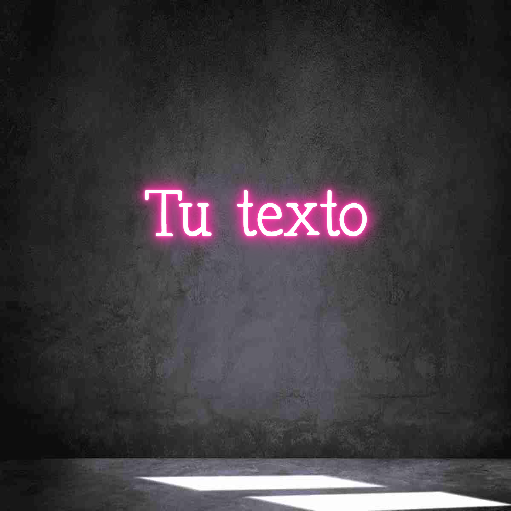 Neon personalizado: Tu texto