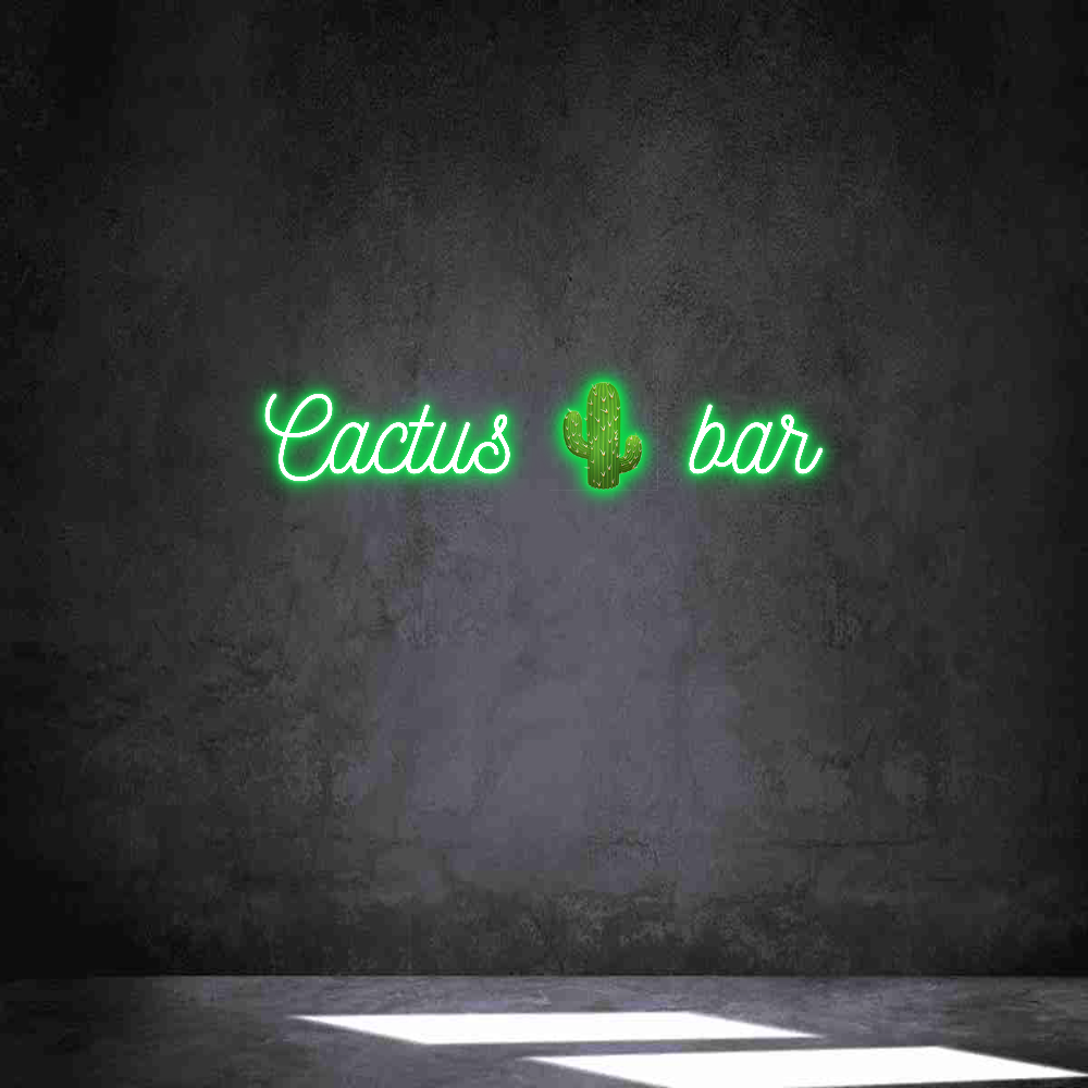 Neon personalizado: Cactus 🌵 bar