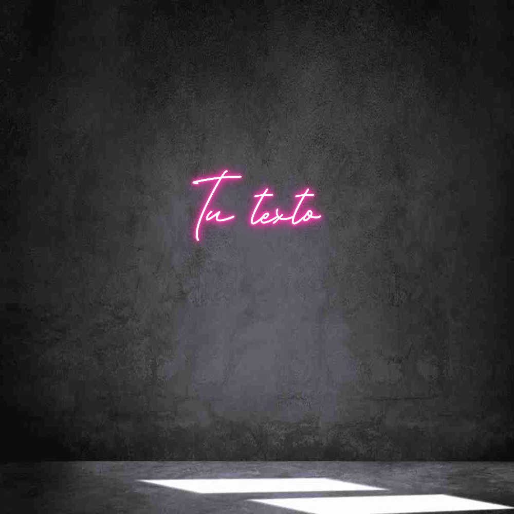 Neon personalizado: Tu texto