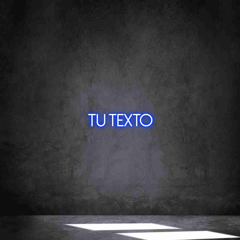 Neon personalizado: Tu texto