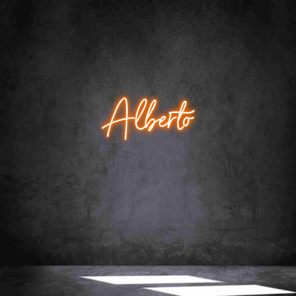 Neon personalizado: Alberto