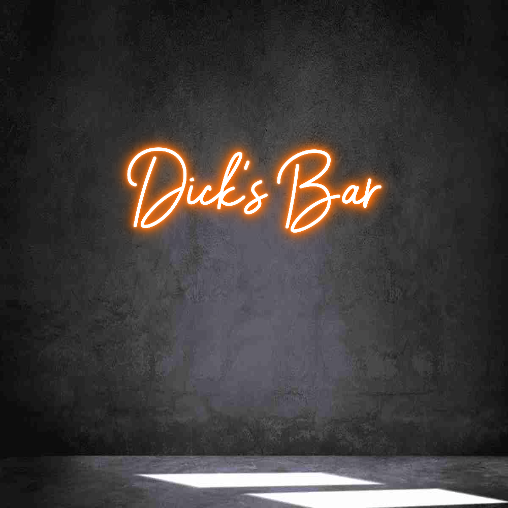 Neon personalizado: Dick's Bar