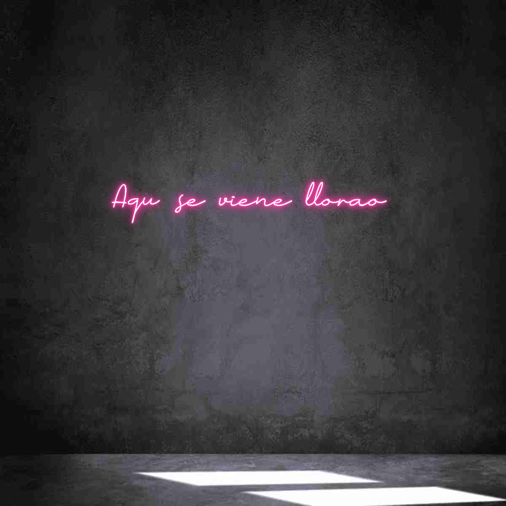 Neon personalizado: Aquí se viene...