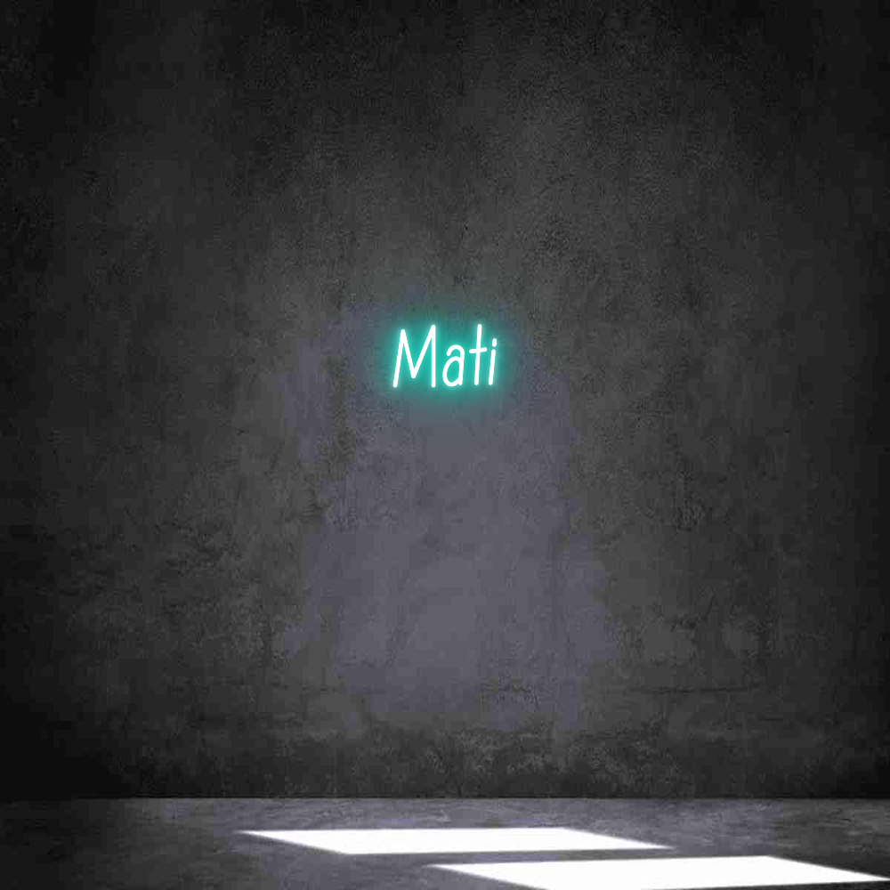 Neon personalizado: Mati