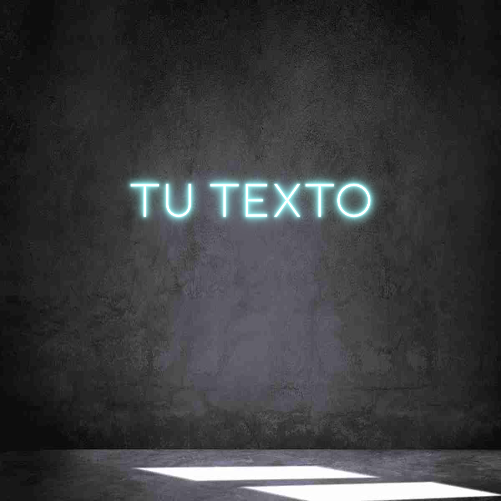 Neon personalizado: Tu texto
