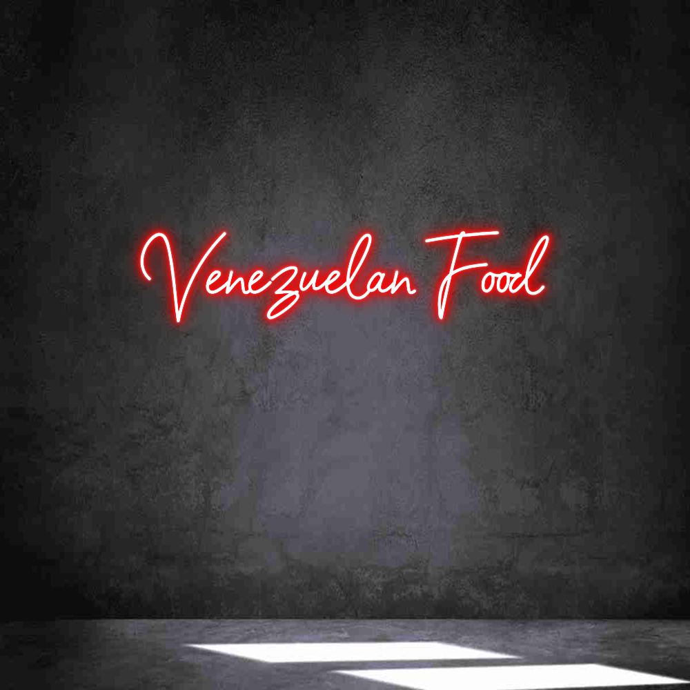 Neon personalizado: Venezuelan Food
