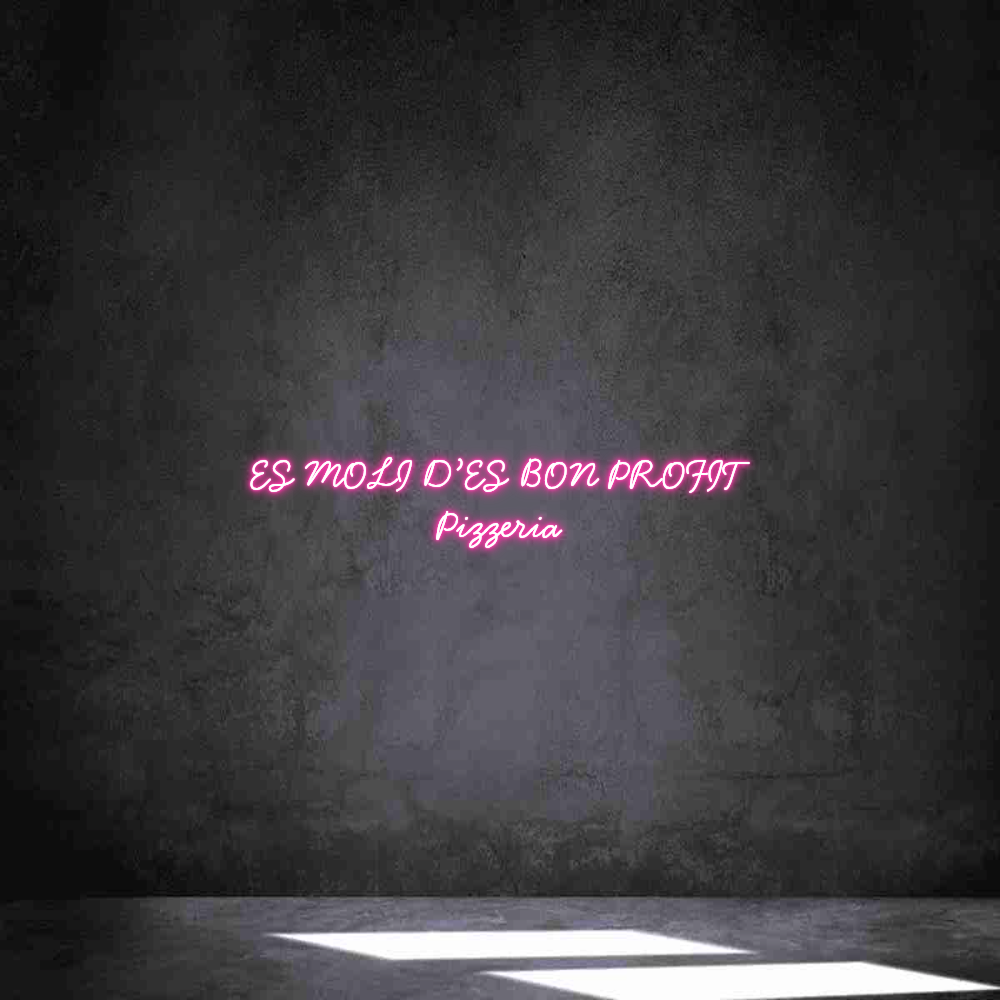Neon personalizado: ES MOLI D’ES ...