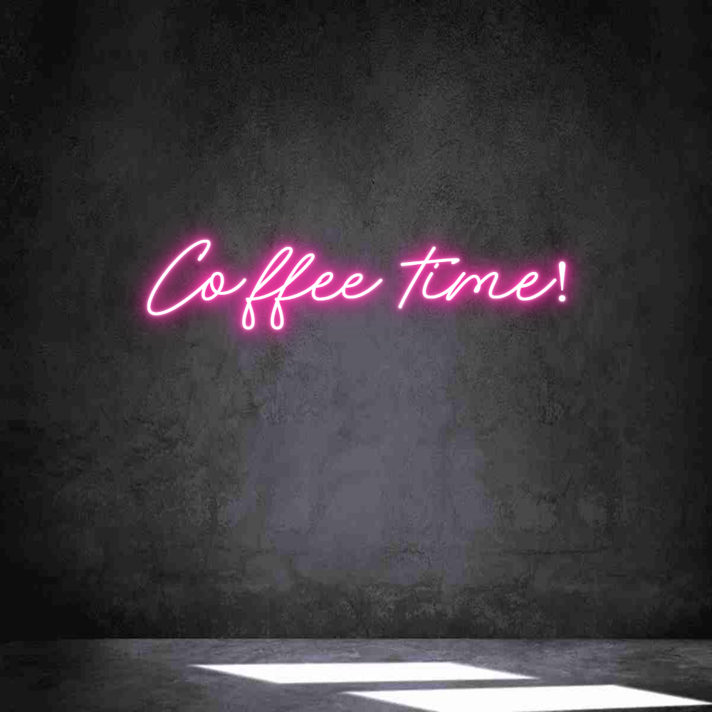 Neon personalizado: Coffee time!