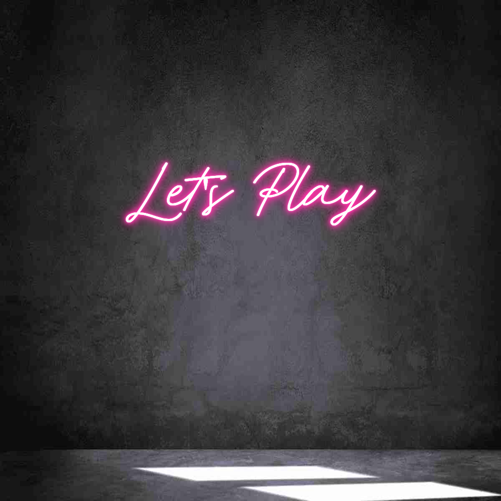 Neon personalizado: Let's Play