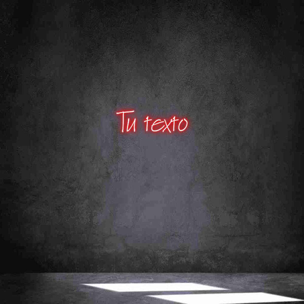 Neon personalizado: Tu texto