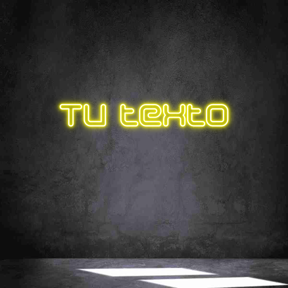 Neon personalizado: Tu texto