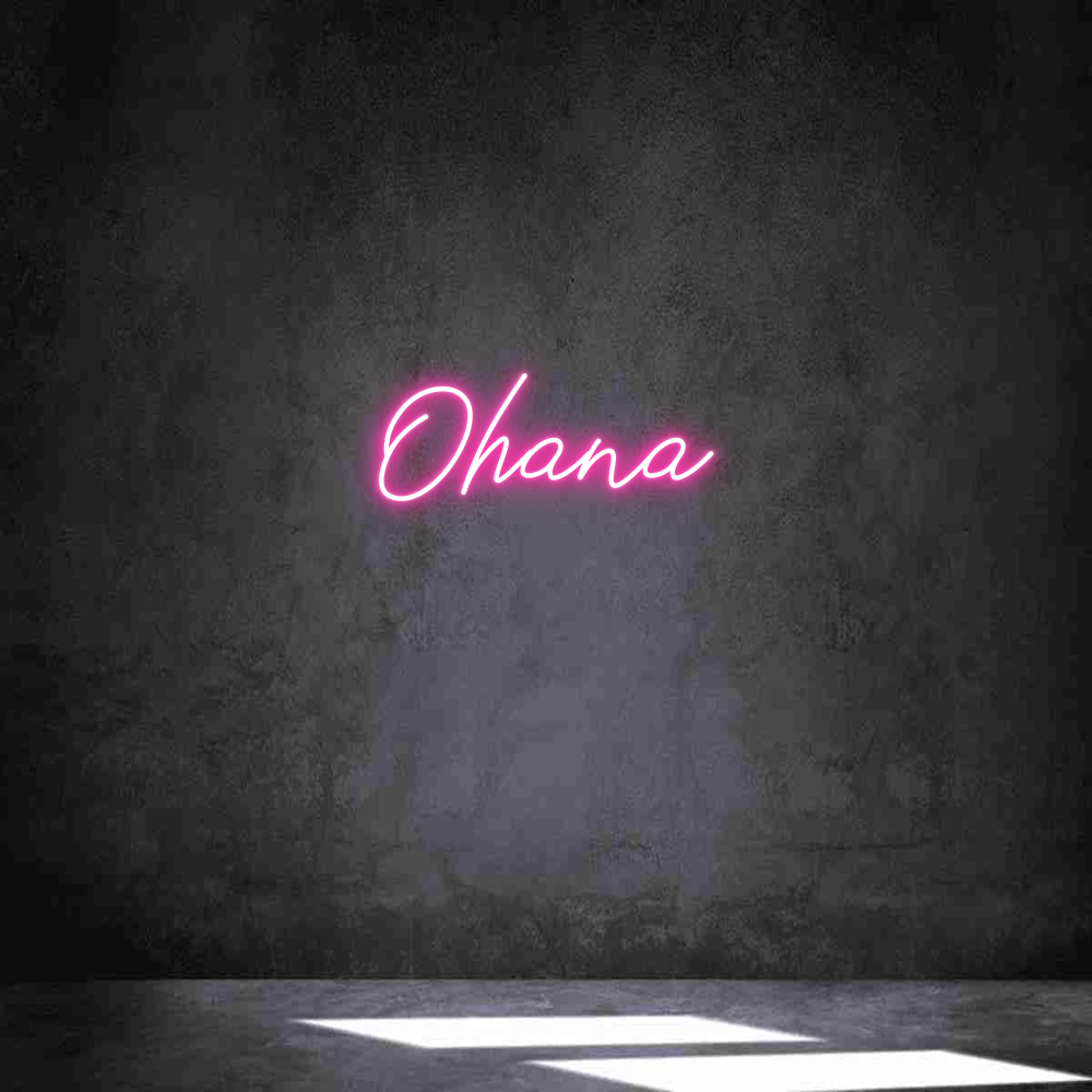 Neon personalizado: Ohana