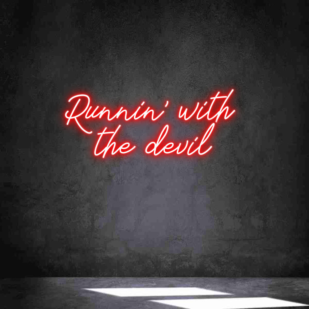 Neon personalizado: Runnin' with ...